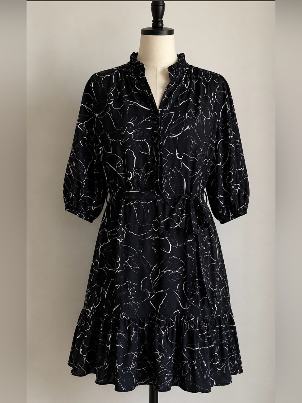 Laundry By Shelli Segal Black and White Dress